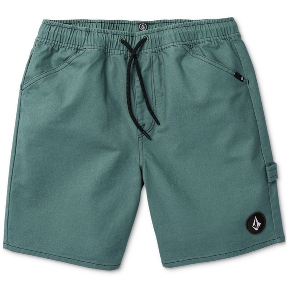 NWT Volcom Big Boys Krafter Elastic-Waist Shorts - Svb - Picture 1 of 2